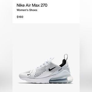 White Nike Air Max 270